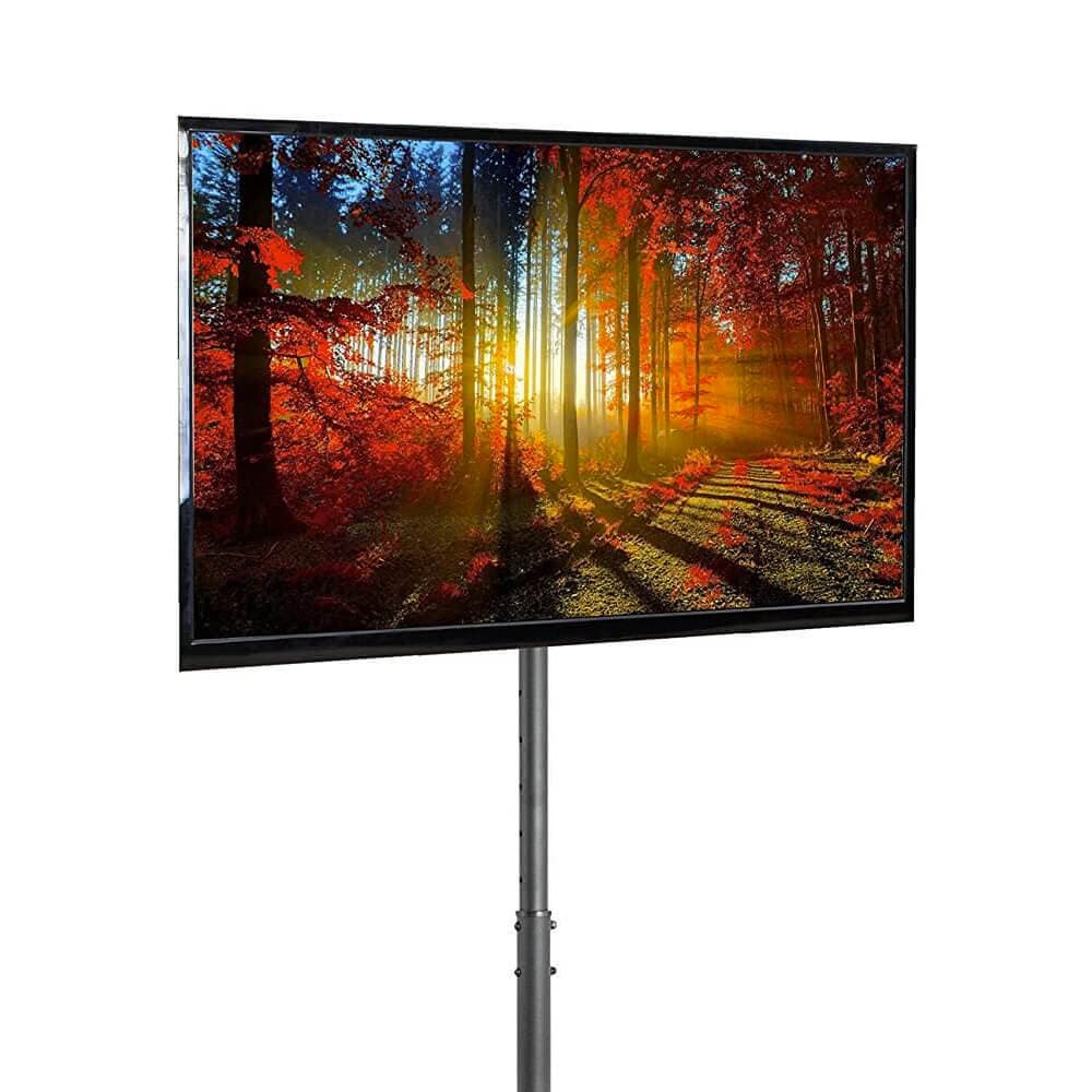 Adjustable Mobile TV Display Floor Stand w/Wheels