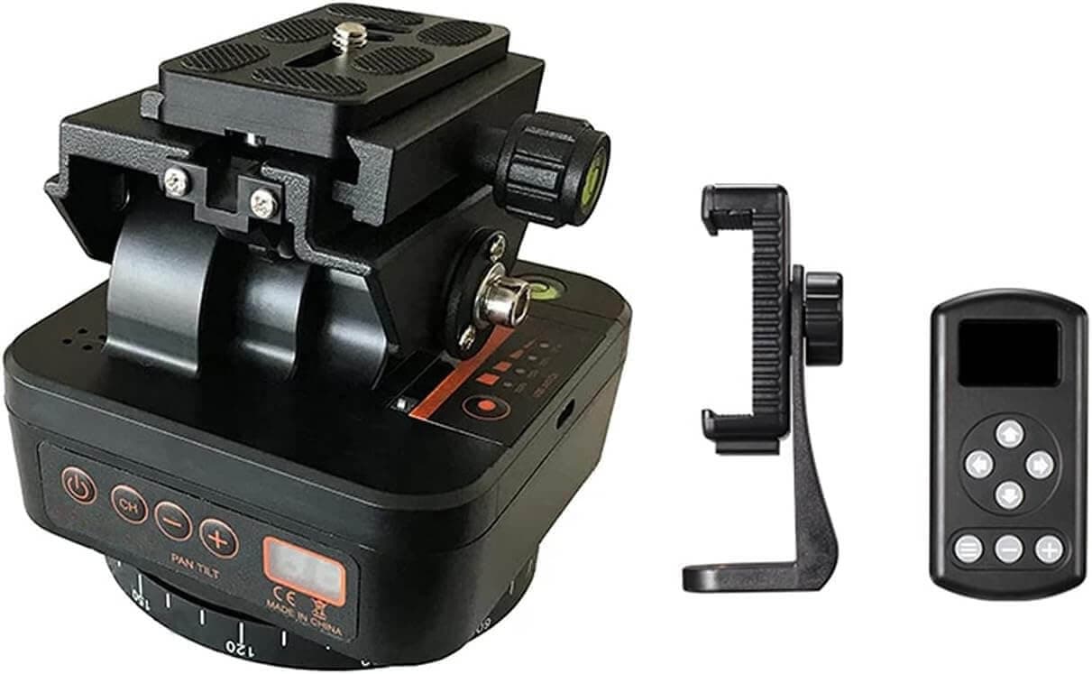Motorized PT Camera Base for Tripod
